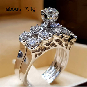 Anello Rotondo Elegante per Coppie, Stile Occidentale, Accessorio da Dito per Feste e Matrimoni, Regalo per Donne - Product Image 2