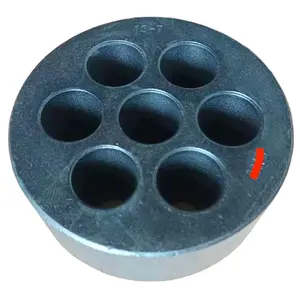 7孔圆柱张拉锚杆筒，用于15.24毫米预应力混凝土股
