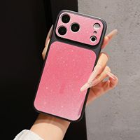 Coque tendance dégradée pour iPhone 17 16 Pro Max, luxueuse, laser scintillante, antichoc, toucher mat, coque arrière