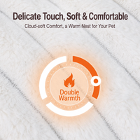 Coussin pour chien et chat tout confort toutes saisons avec housse amovible, lit chaud d'hiver pour petits et moyens chiens, fournitures pour animaux de compagnie, canapé pour chats