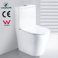Watermark CE-armario de agua sin marco, trampa P, Commode, baño de cerámica estándar australiano de dos piezas