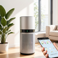 Purificateur d'air domestique équipé d'un filtre HEPA avec affichage de la qualité de l'air