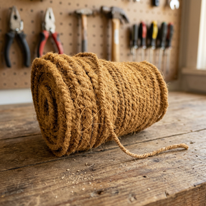 Corde en fibre de coco torsadée 100% naturelle, diamètre 4-20 mm, marque BINCO, marron, 100 m, pour artisanat, emballage, usage décoratif - Product Image 4