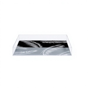 Plateau de service alimentaire en acrylique au design classique, de qualité supérieure, taille personnalisée, plateau de service pour dattes et fruits secs - Product Image 1