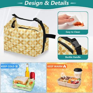 Sac isotherme Aloha Collection à imprimé Ulu hawaïen, personnalisable avec logo, vente en gros, sac fourre-tout isotherme portable avec bandoulière réglable - Product Image 6