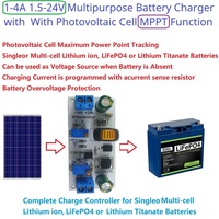 Module de charge MPPT abaisseur de tension DC-DC SD29AJTC pour batteries Li-ion/Li-po/LiFePO4/Lithium Titanate de 1,5 à 25 V