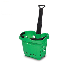 Panier de courses écologique à prix d'usine, paniers à main pour les épiceries, panier de supermarché avec roues - Product Image 1