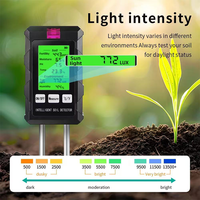 6 en 1 détecteur de sol testeur de sol pH température humidité lumière du soleil air humidité nutriment fertilité mètre outil de jardinage