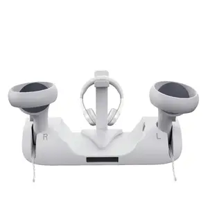 KJH-OQ2-001 VR 안경 충전 독 Oculus 퀘스트 2 VR 헤드셋 다기능 충전기 스탠드 O-Quest2 VR 액세서리