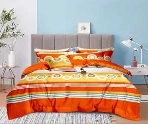 Sábana de cama con diseño de flores populares, tela estampada dispersa para hacer material de sábana