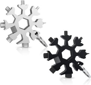 18 en 1 Innovation LOGO personnalisé Cadeau de poche d'affaires Survie <span class=keywords><strong>Outil</strong></span> <span class=keywords><strong>multi</strong></span>-mains neige en acier inoxydable avec différents tournevis - Product Image 2