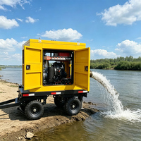 Pompe à eau diesel horizontale à haute pression à une seule étape pour l'irrigation des terres agricoles