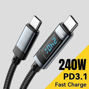 2m Type C à Type C Cordon de charge 240W Affichage numérique Câble de données de charge rapide - Product Image 5
