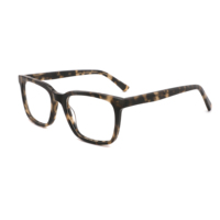 Lunettes optiques classiques pour hommes à la mode cadre en acétate fait à la main larges lentilles claires lunettes optiques bloquant la lumière bleue