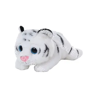 Customized plush planking White Tiger plush toy plush big eye white Tiger stuffed animal toy
