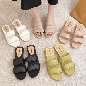 New Arrival Women Summer Antislip Sandal Shoes Slides Korean Style Lady Girls Outdoor Daily Beach Casual Cheap Shopping Slipper