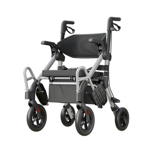 軽量ローレーターウォーカー調節可能なシート折りたたみ式アルミフレーム4輪ウォーキングモビリティエイド高齢者用 - Product Image 3