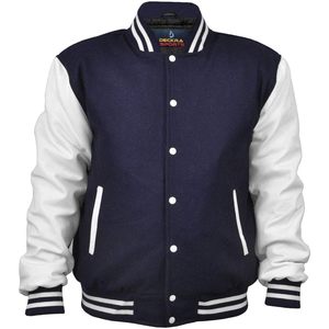 FOXA Men's Varsity <b>Jacket</b> Wool Blend Letterman <b>Jacket</b> Preppy Style Autumn Wear XS-5XL - Product Image 1