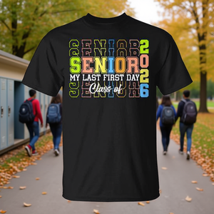 T-shirt Senior 2026 My Last First Day Class Of 2026 Retour à l'école - Product Image 3