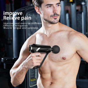 Pistola de masaje muscular con pantalla LCD recargable por USB ajustable de 32 velocidades, relajación profunda para triángulo corporal, recargable por USB - Product Image 5