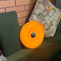 Lampe de table en verre rechargeable en forme de donut de 30 cm, applique murale LED à commande tactile pour chambre à coucher et salon