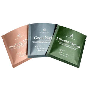 Custom 3 Side Seal Pouch Herbal Tea Packaging Sachet Packaging Tear Notch Pouch <b>Bag</b> - Product Image 6