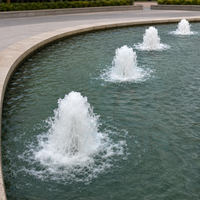 Boquilla de fuente de burbujas de acero inoxidable a precio mayorista, boquilla de geiser para espectáculos acuáticos y uso en piscinas de jardín