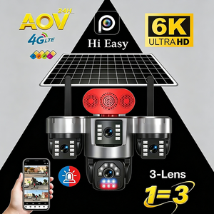 กล้องวงจรปิดรักษาความปลอดภัยแบบโซลาร์ 4G ราคาประหยัด S13 เลนส์สามตัว ความละเอียด 4K AOV PTZ ตรวจจับ PIR ติดตามมนุษย์อัตโนมัติ กล้องวงจรปิดระบบเน็ตเวิร์คสำหรับภายนอกอาคาร - Product Image 3