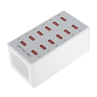 Station de charge USB 12 ports 60W, station de charge rapide intelligente multi-ports pour smartphones, pour téléphone 17, 16, 15