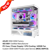 Boîtier PC Gaming ATX Micro-ATX ITX Mid-Tower en Verre Trempé OEM Blanc 220A09 pour Ordinateur de Bureau – Vente en Gros