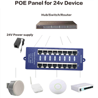 Inyector PoE Pasivo Gigabit Multipuerto GPOE-8B-48V120W de 48v 120w y 8 Puertos para Puntos de Acceso WiFi y Cámaras IP