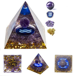 Orgone Pirámide Zodiaco Sagitario Cristal Curativo <span class=keywords><strong>Piedra</strong></span> Amatista Esfera <span class=keywords><strong>para</strong></span> Energía Positiva Chakra Reiki Protección - Product Image 4