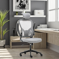 Enjoyseating Yike Chaise de bureau ergonomique à dossier haut et hauteur réglable et pivotante Chaise en tissu maillé Chaise d'ordinateur de jeu