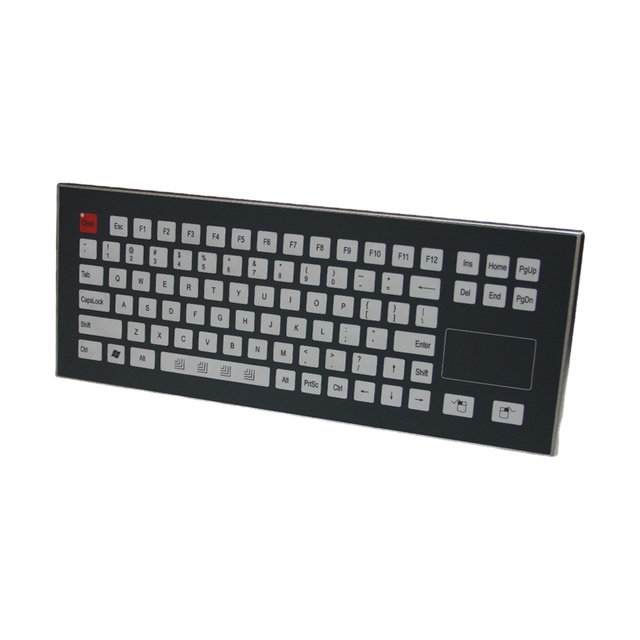 OEM CNC Services Panel-mount Mechanical PC Keyboard Stainless Steel Case CNC Custom Industrial Keyboard
