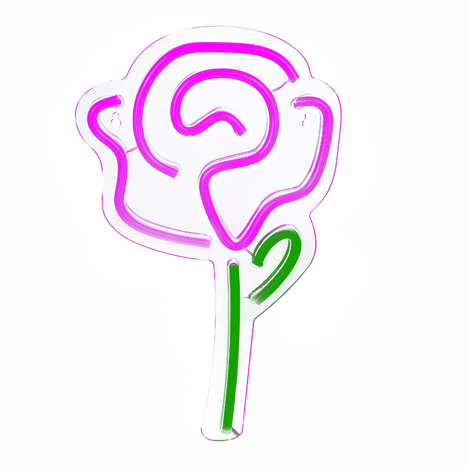 Wanxing неоновый светодиодный знак в форме розы акриловый свет для дня рождения магазина спальни детской комнаты декор неоновый знак USB источник питания