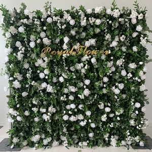 Cortina de Flores Blancas Artificiales para Fondo de Fotografía de Bodas - Product Image 2