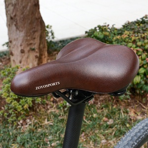 Sillín de bicicleta ZOYOSPORTS asiento de bicicleta cómodo y ventilado de cuero PU de alta calidad para hombres y mujeres - Product Image 6