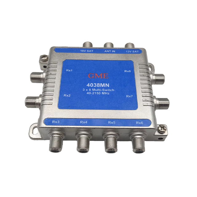 Hot Selling Products Mini 40-2150MHz 3 in 8 Out 3X8 Satellite Cascade Multi-switch Multiswitch