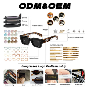 Monture <span class=keywords><strong>de</strong></span> lunettes anti-lumière bleue tendance 2026 pour hommes, dernières lunettes en acétate faites à la main avec logo - Product Image 6