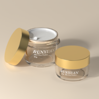 Pot cosmétique vide épaissi en gros de 30g, pot de crème pour le visage de 60g en PET transparent avec couvercle à vis pour soins de la peau