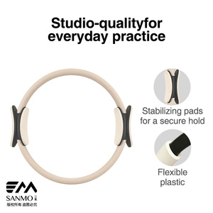 Anneau de Pilates en fibre de verre avec poignées rembourrées antidérapantes pour l'entraînement des cuisses, le yoga et le remodelage corporel - Vente en gros - Product Image 3