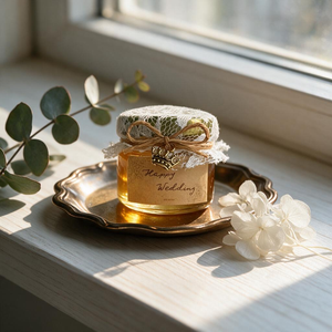Coffrets cadeaux modernes et personnalisés <span class=keywords><strong>de</strong></span> 50g : pots <span class=keywords><strong>de</strong></span> <span class=keywords><strong>miel</strong></span> écologiques et durables avec cuillères détachables en verre pour une conservation optimale <span class=keywords><strong>de</strong></span> la fraîcheur - Product Image 5