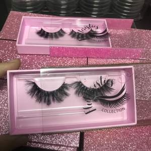 Mejores ventas <span class=keywords><strong>3D</strong></span> 5D 8D grueso visón natural tira completa pestañas vendedor al por mayor para pestañas falsas Cils - Product Image 3