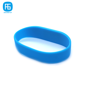 Pulsera de silicona NFC personalizable, brazalete de 13,56 MHZ, ISO 14443A 213, Chip NFC, programable - Product Image 4