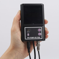 Analyseur de qualité de l'eau 4-en-1 moniteur en ligne pH-mètre température EC TDS testeur pour aquariums, étangs, agriculture