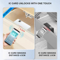 Serrure Intelligente de Sécurité Invisible pour Meuble de Bureau, Armoire, Tiroir, Porte, avec Carte Électronique, Application TTLock et RFID Masqué
