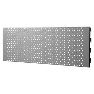 <span class=keywords><strong>Panel</strong></span> <span class=keywords><strong>organizador</strong></span> de pared ajustable con agujero <span class=keywords><strong>perforado</strong></span>, accesorio de tablero de almacenamiento para el hogar, garaje, armario, baño, bolsa de especias - Product Image 5