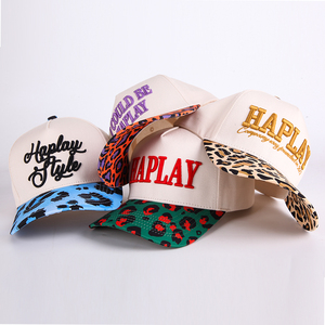 Chất Lượng Cao Tùy Chỉnh 100% Bông Thêu Biểu Tượng 5 Bảng Điều Chỉnh Da Lộn Mũ Bóng Chày Cho Nam Giới Gorras Snapback Thể Thao Mũ Mũ - Product Image 4