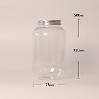 Bouteille en plastique PET ronde scellable avec bouchon à vis pour boissons gazeuses et énergétiques de 6 oz, 8 oz, 16 oz, 200 ml, remplissable à chaud