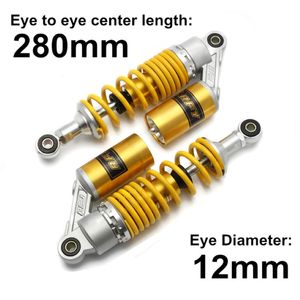 265mm 280mm ronda de amortiguadores para <span class=keywords><strong>Yamaha</strong></span> XVS250 DRAG <span class=keywords><strong>STAR</strong></span> 88-07 DT80 81-83 GT80 73-80 MX80 80-82 SR250SE 77-85 - Product Image 4